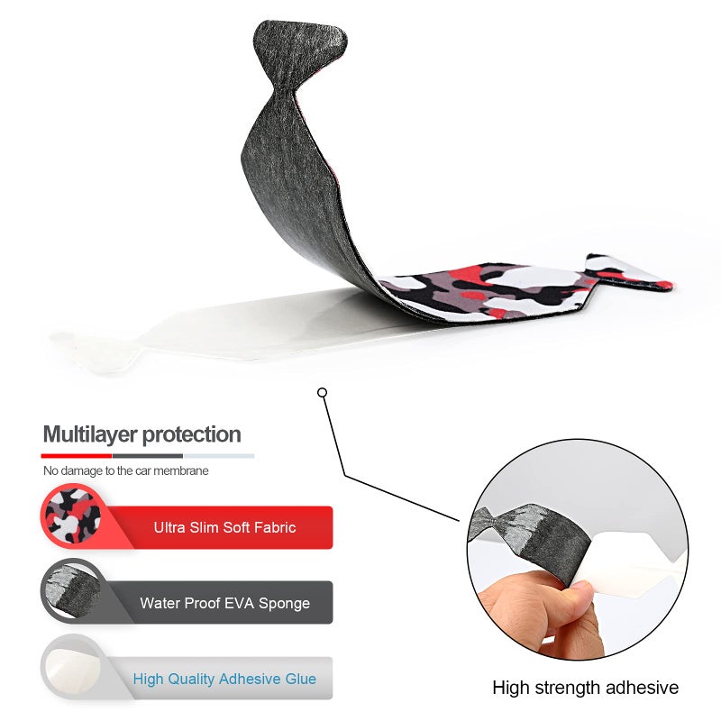 Gomake Vinyl Squeegee Buffer Pre-Cut Squeegee Felt for Window Tint Application Tool (10PCS* Camouflage Felt) - Image 4